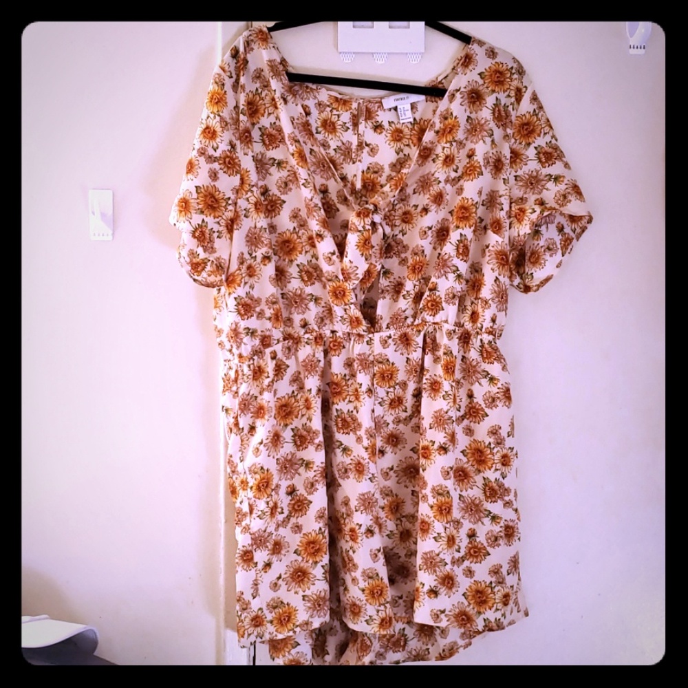 FOREVER21 Sunflower Romper